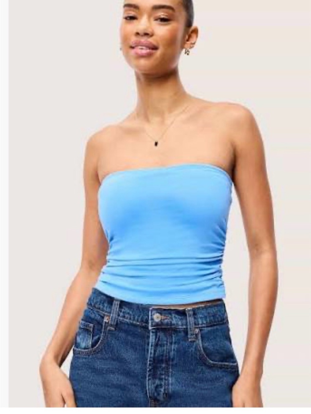 Cotton On Aqua Blue Strapless Mini Skirt